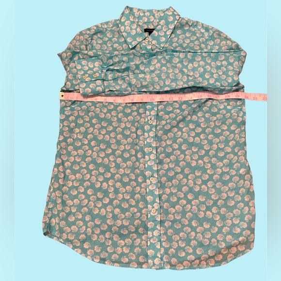 EUC Talbots summer button-down blouse - size small - Picture 3 of 6
